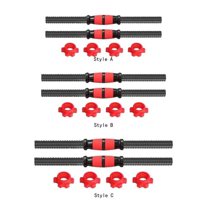 Barres d'haltères Tooyful réglables en acier inoxydable avec poignée antidérapante pour entraînement de force à domicile et salle de sport occasions spéciales