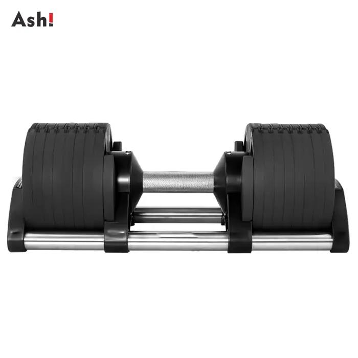 Paire d'haltères réglables 2 kg (5 lb) ou 4 kg (9 lb) – Poids maximal de 50 kg (110 lb) – Ensemble de musculation pour la maison