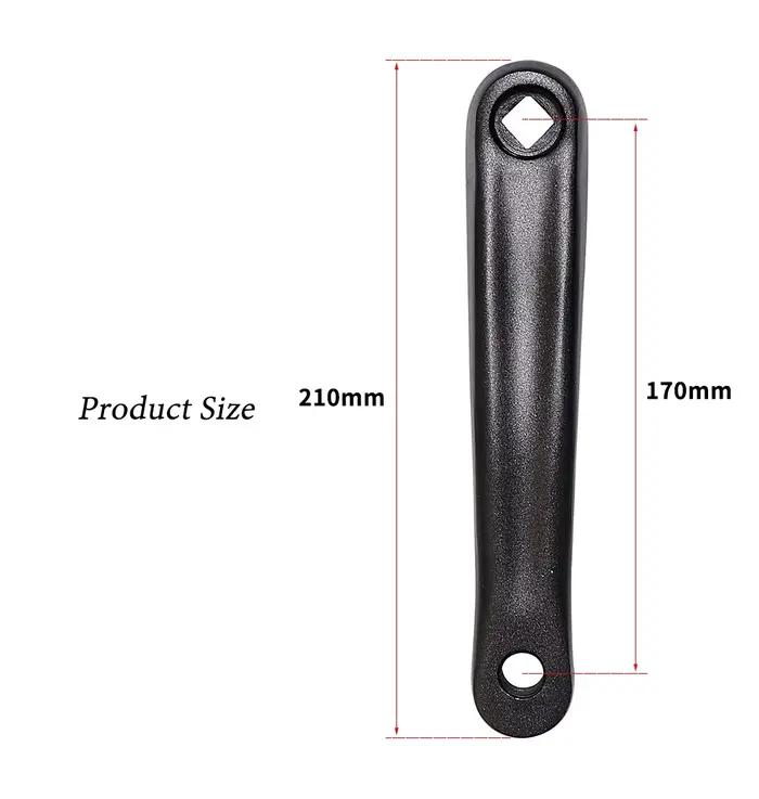 Bras de manivelle de vélo d'exercice électrique 170 mm gauche/droite avec trou diamanté pour moteur central – Composants