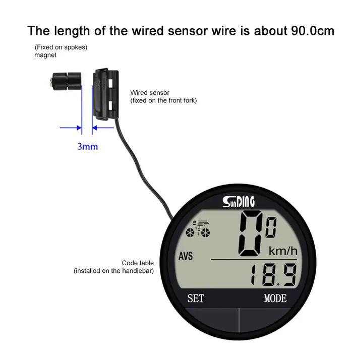 Ordinateur de vélo compteur de vitesse