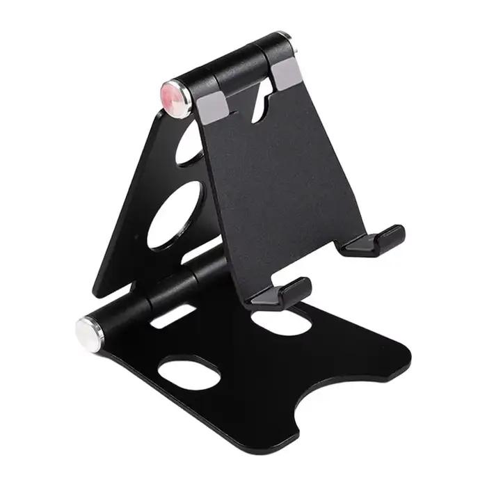 Support de téléphone portable pour bureau, Double support pliable pour tablette, support d'affichage pour tablette et Smartphone, pour Streaming en direct et vidéos