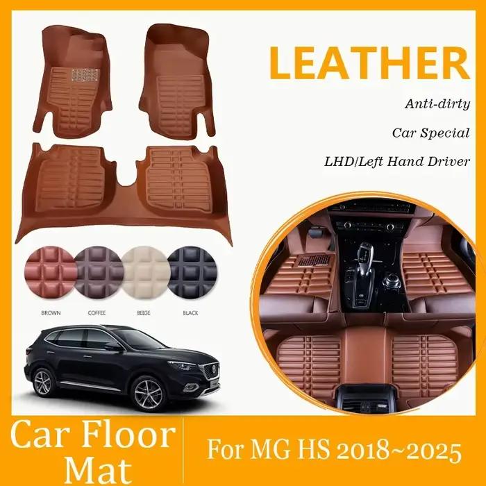 Tapis de sol de voiture de luxe pour MG HS EHS AS23 2018 ~ 2025, couverture Anti-salissure pour conducteur de main gauche, tapis de pied étanche, accessoires automobiles