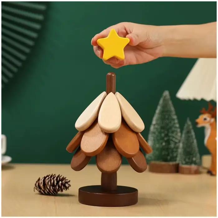 Tapis isolant d'arbre Table à manger en bois massif tapis Anti-brûlure tapis de Pot cadeau de Festival décoration de maison créative et personnalisée