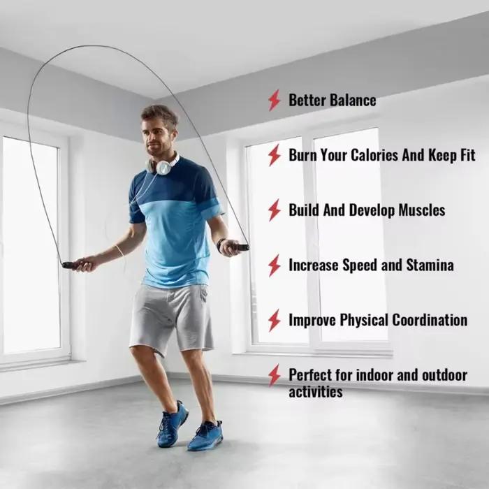 Corde à sauter de vitesse portable pour adultes