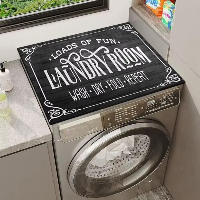 Housse de protection solaire antidérapante pour Machine à laver, absorbant l'eau, résistant à l'usure, tampon pour Machine à laver à tambour, Anti-poussière