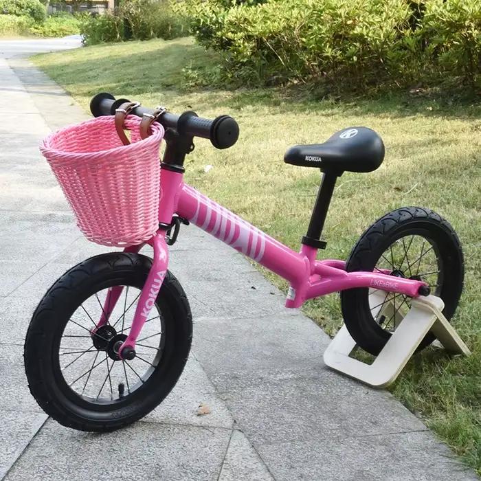 Panier de vélo rétro tressé pour enfants