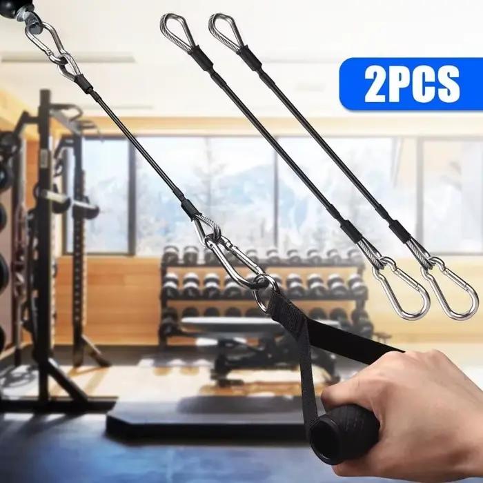1/2 pièces, rallonge de câble de 25 cm compatible avec les accessoires de salle de sport Bowflex pour les machines de traction latérale/triceps et d'extension des jambes