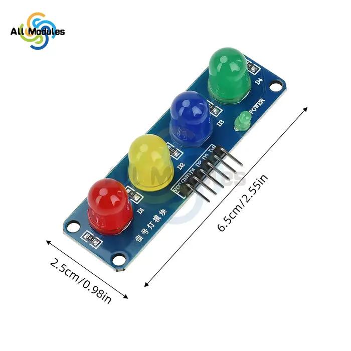 Module d'affichage LED de feu de circulation intégré LED rouge jaune vert bleu pour la fabrication de modèles de système de feu de circulation