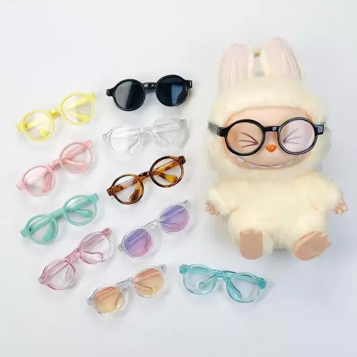 Labubu-Lunettes de Soleil Transparentes, Accessoires Colorés Bonbons, 15cm