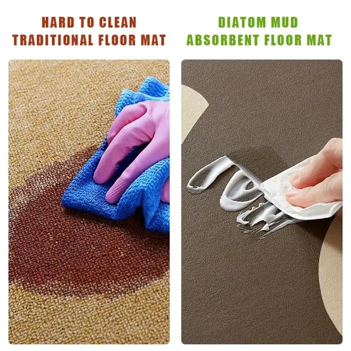 Tapis de Cuisine Beige en Polymère PVC, Imperméable, Solide, Longue Bande, en Cuir, Résistant à l'Huile, Non-ALD Lavable