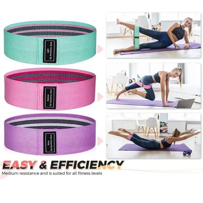 Glute Thigh Elastic Workout Bands Fabric Resistance Hip Booty