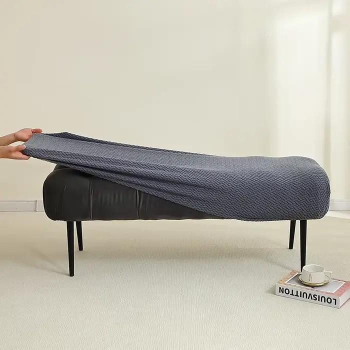 Housse de banc longue extensible en Jacquard