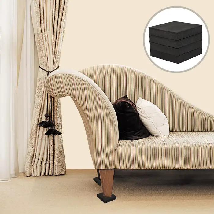 Tapis de pieds antidérapant, Anti-Vibration, résistant aux chocs, Machine à laver, meubles de réfrigérateur, support antidérapant, 4 pièces