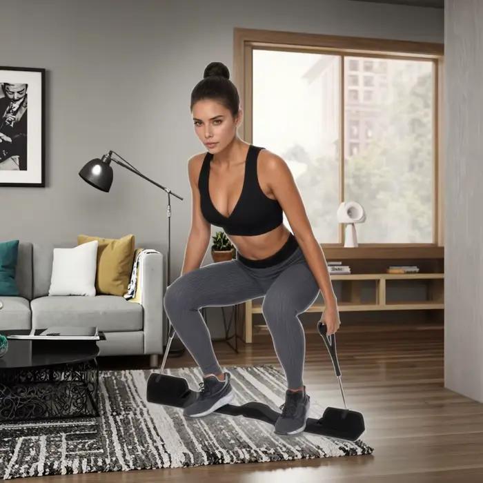 Machine de musculation tout-en-un en métal pour usage domestique avec système de poulies à charges et équipement d'exercice multifonctionnel