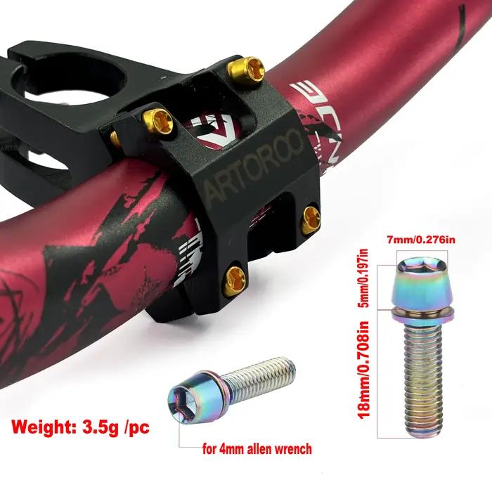 Boulons en acier allié M5 pour tige de vélo