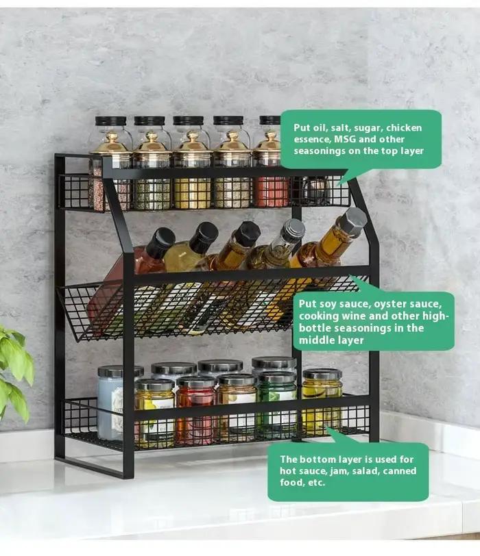 Étagère à condiments de cuisine, tiroir à plusieurs niveaux, armoire de rangement, panier, organisateur, tiroir, comptoir idéal, garde-manger sous l'évier, bureau