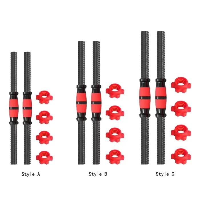 Barres d'haltères Tooyful réglables en acier inoxydable avec poignée antidérapante pour entraînement de force à domicile et salle de sport occasions spéciales
