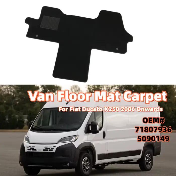 Tapis de cabine avant de camping-car, pour conducteur, passager, côté milieu, tapis de sol pour Van, conduite à gauche, pour Fiat Ducato X250 2006 – 2025 71807936