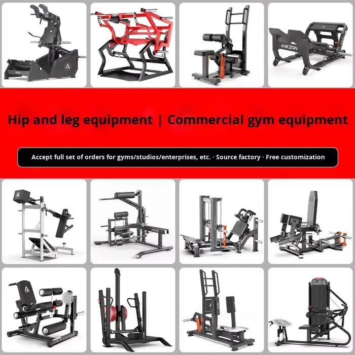 Appareil Commercial de Musculation en Acier pour Hanches et Jambes : Hack Squat
