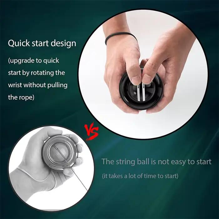 Powerball Gyro Ball pour entraînement musculaire poignet relaxation sport amusant divertissement récupération健身球力量球训练肌肉手腕放松运动娱乐康复球用于特别场合赠送