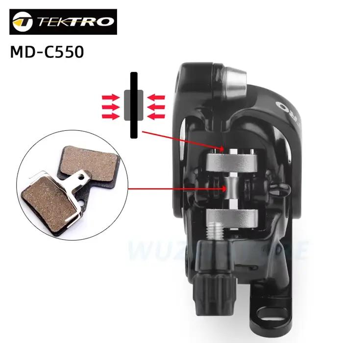TEKTRO MD-C550 vélo de route frein à disque FM montage plat 160/140mm double Piston ligne tirant