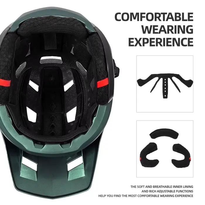 BATFOX nouveau casque de vélo 3/4 demi-casque VTT course Protection d'oreille intégrée