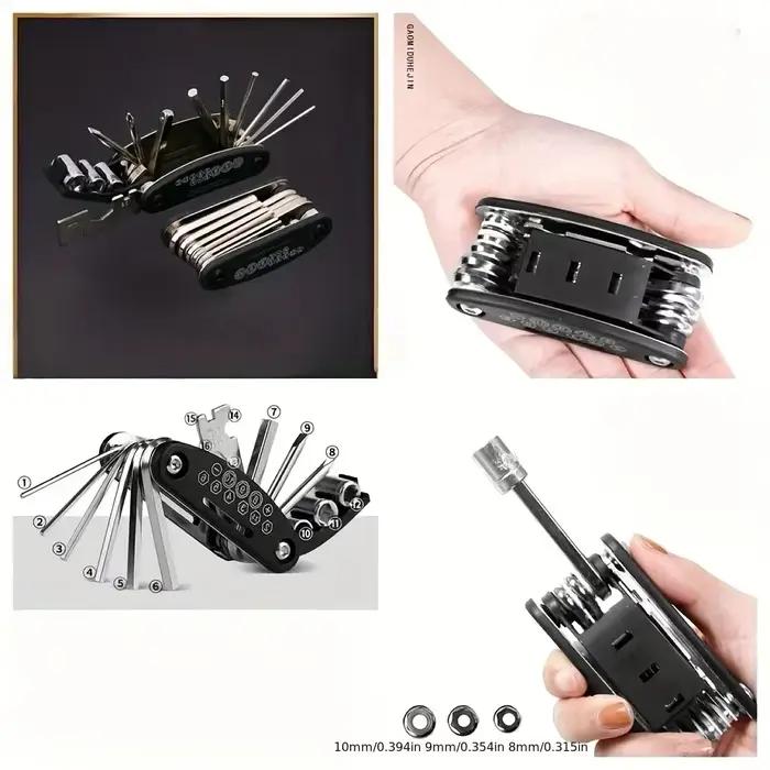 Kit d'outils de réparation de vélo portable