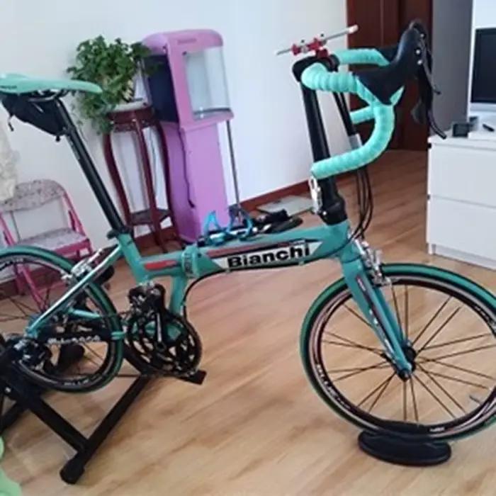 Support de stabilisation de roue avant de vélo d'appartement