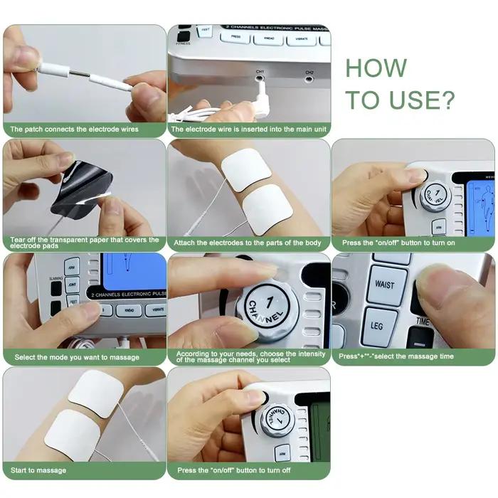 Tens – stimulateur musculaire électrique d'électrostimulation EMS