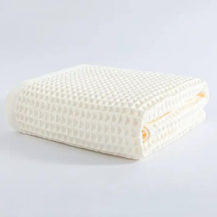 Serviette de bain gaufrée en coton pour hommes et femmes, serviette de salle de bain, adultes, 70*140 cm