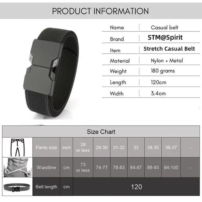 Ceinture élastique pour hommes