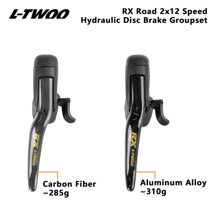 Groupe de transmission LTWOO RX Disc 2x12 vitesses pour vélo de route, freins à disque hydrauliques, version carbone et alliage, compatible avec R7170 R8170