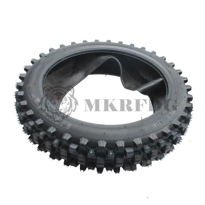 Pneu avant 60/100/14 chambre à air 2.50-14 pneu arrière 80/100-12 chambre à air 3.00-12 pneus avant et arrière pour motos tout-terrain