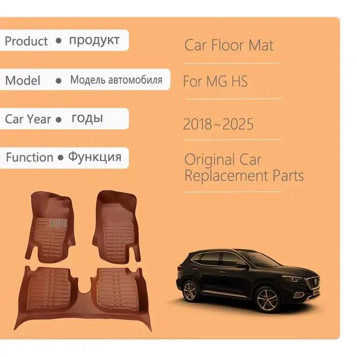 Tapis de sol de voiture de luxe pour MG HS EHS AS23 2018 ~ 2025, couverture Anti-salissure pour conducteur de main gauche, tapis de pied étanche, accessoires automobiles