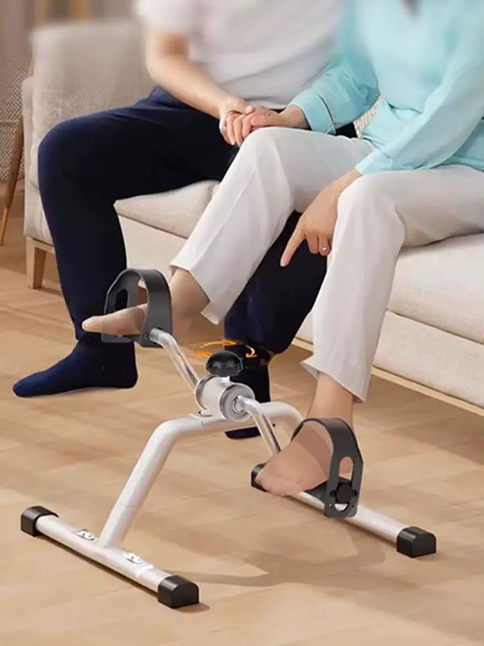 Vélo d'exercice stationnaire Portable pliant avec pédale de Cycle de résistance réglable pour la physiothérapie intérieure