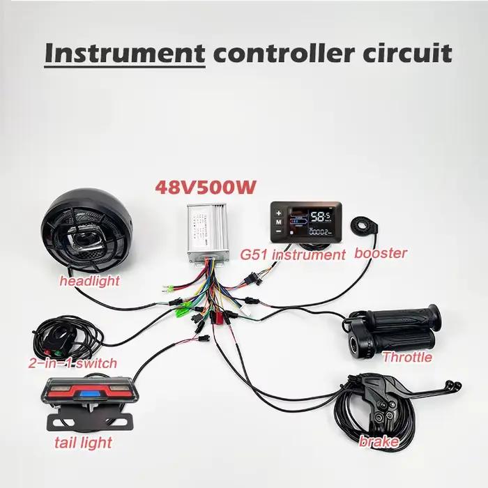 Super73 véhicule électrique 48V 400W500W550W1000W contrôleur ensemble complet de modification de circuit et mise à