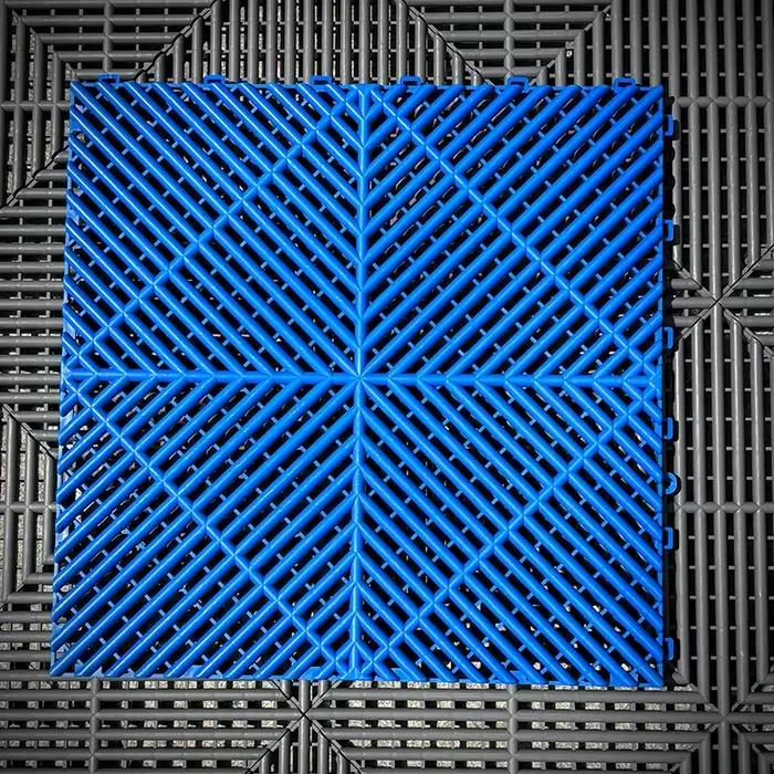 Dalles de sol modulaires antidérapantes et emboîtables pour garage – Tapis de sol en plastique PP/PVC pour ateliers et centres de detailing automobile