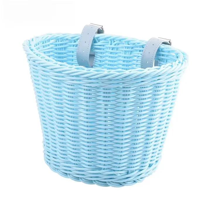 Panier de vélo rétro tressé pour enfants