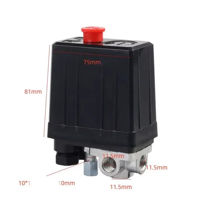 Accessoires compresseur d'air à pression réglable 220V 4 Ports vanne de contrôle 90-120PSI pressostat pièces