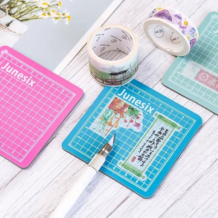 1pc Mini Tapis de découpe DIY - Surface de découpe de précision pour les travaux de découpe, la découpe de papier, la découpe d'autocollants et le scrapbooking