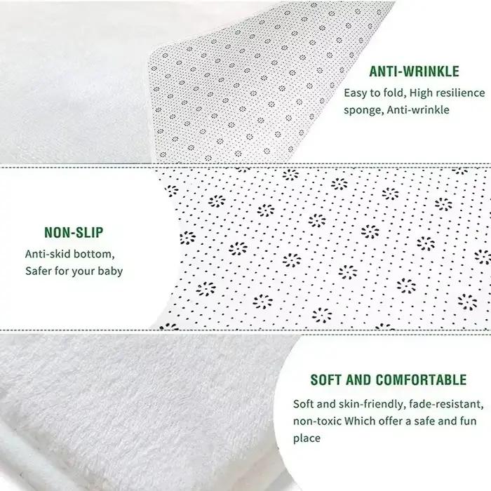 Tapis de jeu pour enfants, tapis de ville, tapis de circulation éducatif, tapis antidérapant, tapis de sol pour salle de jeux pour enfants, design de carte de ville amusant
