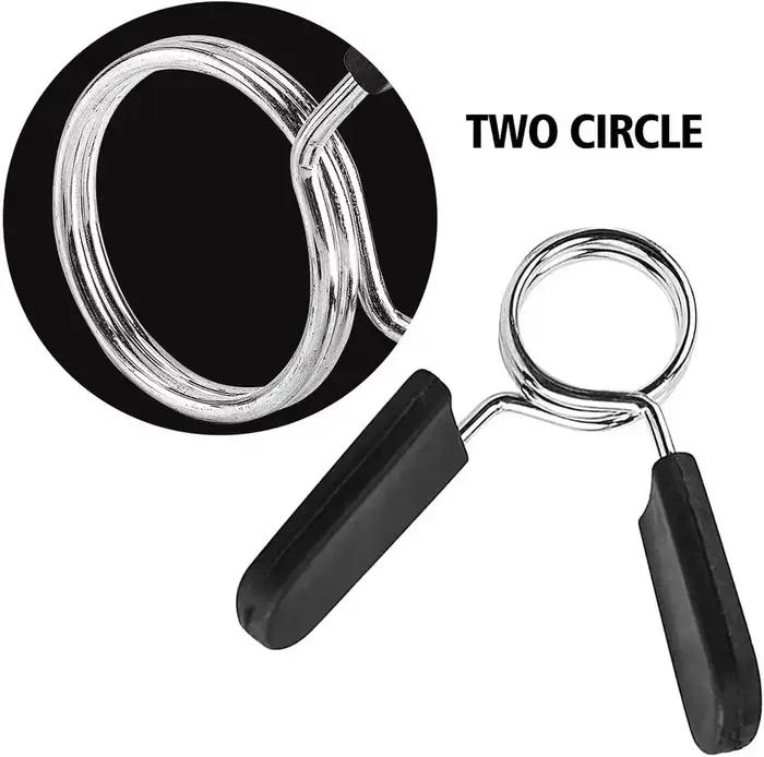 2 pièces 25/28/30mm pince d'haltères Clips de collier à ressort poids de gymnastique serrure d'haltère Kit de levage