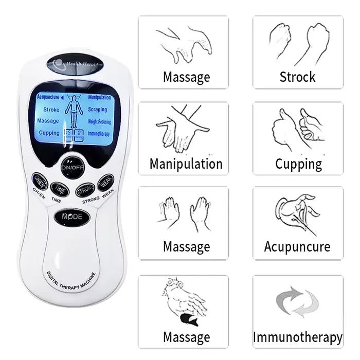 Stimulateur Musculaire EMS Masseur Corporel Massage Relax Cou Dos Épaule Main Soulagement de la Douleur Unité Tens Appareil de Thérapie Numérique