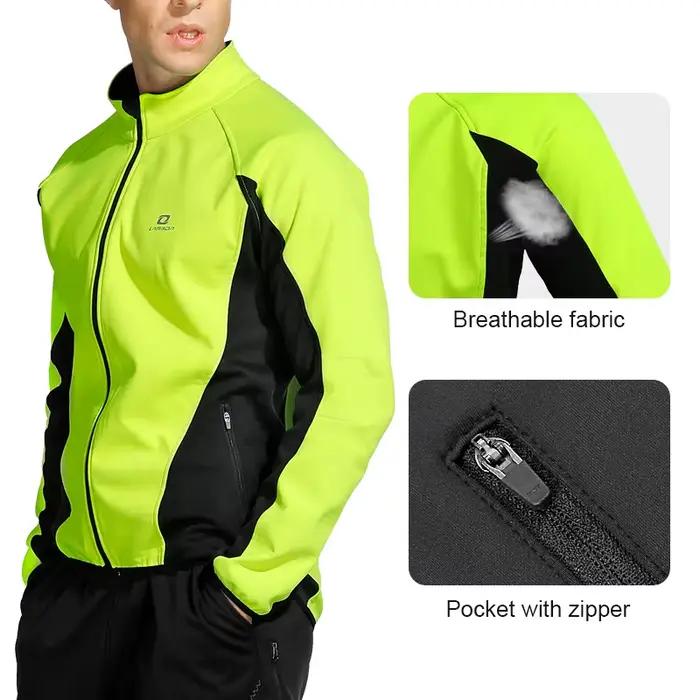 Veste de cyclisme thermique d'hiver