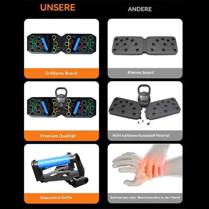 Planche de poussée multifonctionnelle pliable