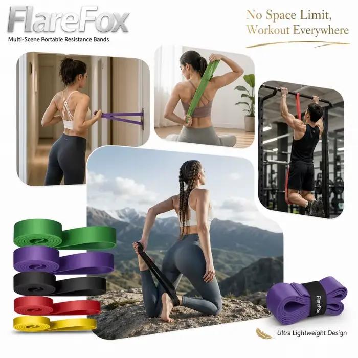 Bandes de résistance exercice bande élastique maison Yoga équipement de gymnastique accessoires sport puissance Pull-Up