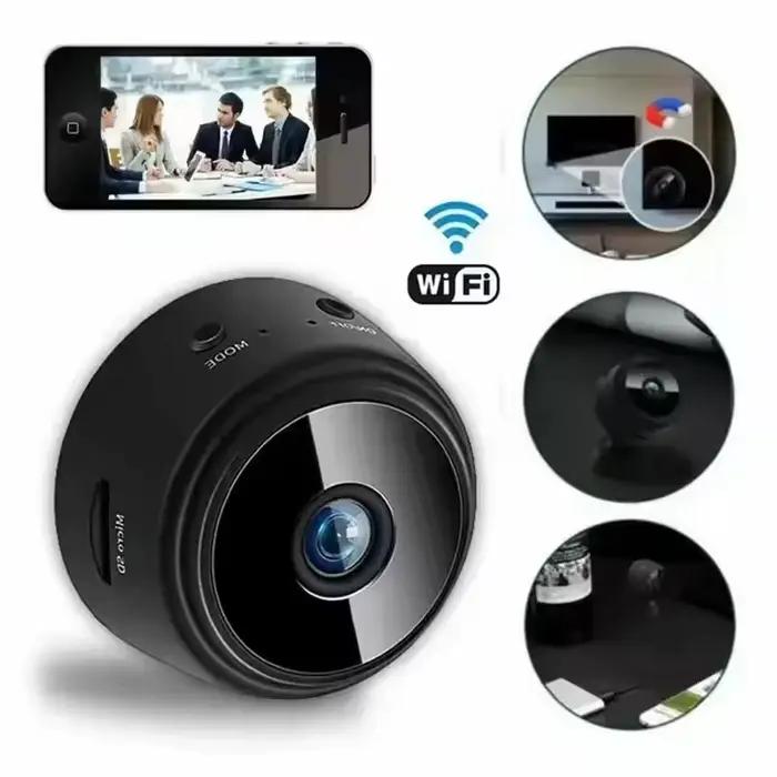 Mini Caméra A9 HD avec Vision Nocturne Infrarouge, Dispositif de Sécurité Domestique Sans Fil, Wifi, pour dehors en Plein Air, pour Maison Intelligente