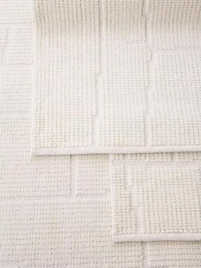 Tapis de salon minimaliste en laine faite à la main, couleur unie, grande surface, tapis de chambre à coucher, tapis japonais crème, tapis de sol de chevet