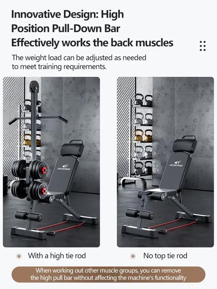 Banc de musculation, aide aux sit-ups