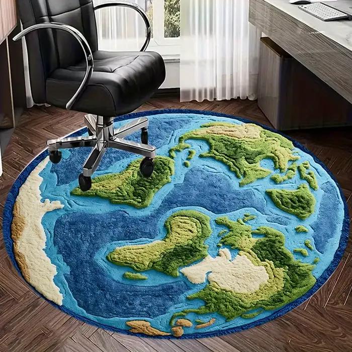 VIKAMA Earth Design Tapis rond doux